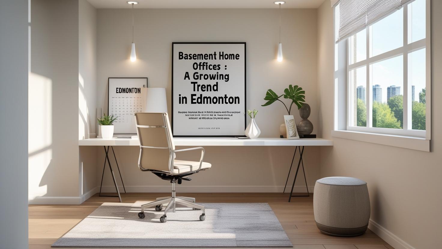 Basement Home Offices A Growing Trend In Edmonton
