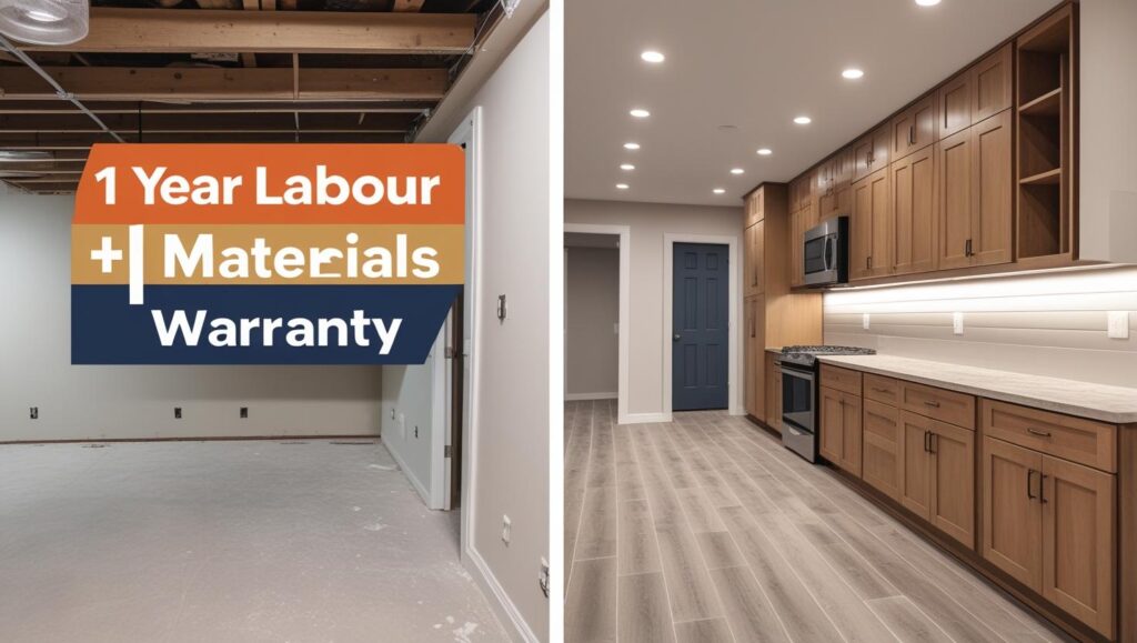 Edmonton Basement Renovation with Inclusive 1‑Year Labour + Materials Warranty,