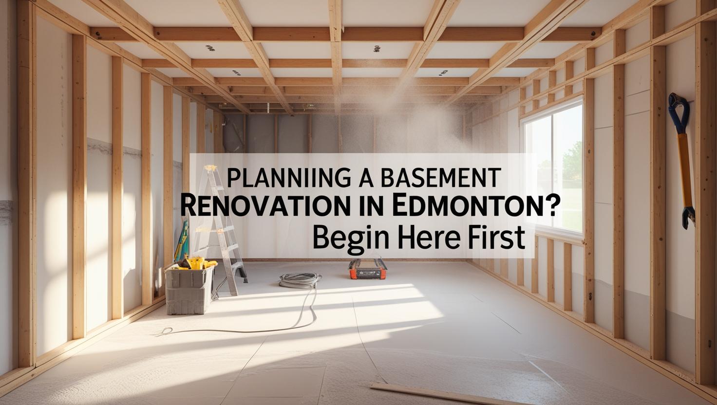 Planning A Basement Renovation In Edmonton? Begin Here First