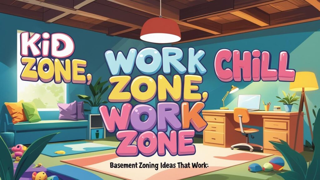 Kid Zone, Work Zone, Chill Zone_ Basement Zoning Ideas That Work