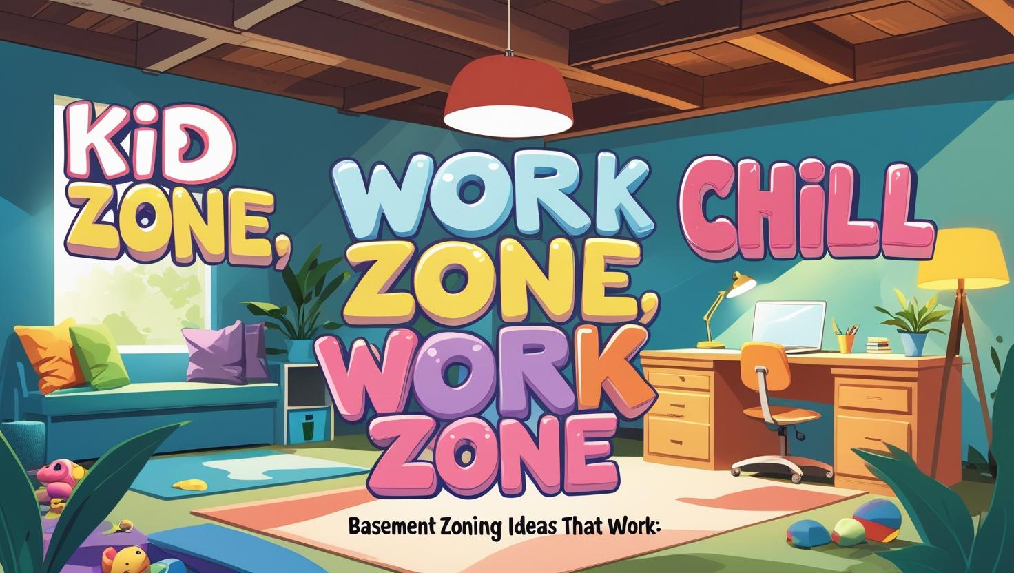 Kid Zone, Work Zone, Chill Zone_ Basement Zoning Ideas That Work